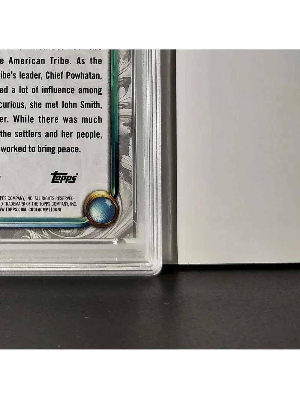 Pocahontas 2025 Topps Disney Wonder #54 Winter Variant Card Pocahontas PSA 9